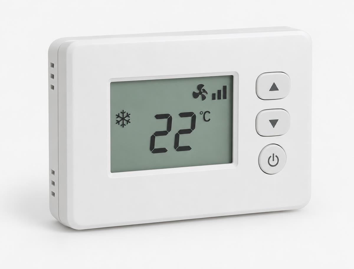 Wall-mounted digital air conditioning thermostat